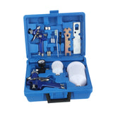 Maxbell Air Spray Sets Handheld Auto Painting for Art Automotive Cars blue nozzle 1.4 0.8