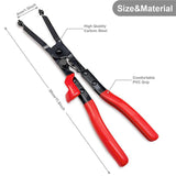 Maxbell Exhaust Pipe Clamp Plier Professional Long Jaw Removal Tool Maintenance Tool
