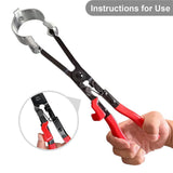 Maxbell Exhaust Pipe Clamp Plier Professional Long Jaw Removal Tool Maintenance Tool