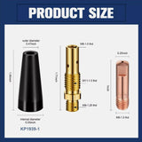 Maxbell 48x Flux Core Gasless Nozzle Tips Kit 0.030" Nozzles Lightweight Replacement