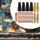 Maxbell 48x Flux Core Gasless Nozzle Tips Kit 0.030" Nozzles Lightweight Replacement