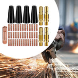 Maxbell 48x Flux Core Gasless Nozzle Tips Kit 0.030" Nozzles Lightweight Replacement