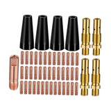 Maxbell 48x Flux Core Gasless Nozzle Tips Kit 0.030" Nozzles Lightweight Replacement