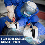 Maxbell 48x Flux Core Gasless Nozzle Tips Kit 0.030" Nozzles Lightweight Replacement