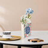 Maxbell Decorative Vase Book Shaped Gift Ceramic Vase for Desktop Centerpiece Office Style A