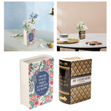 Maxbell Decorative Vase Book Shaped Gift Ceramic Vase for Desktop Centerpiece Office Style A
