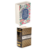 Maxbell Decorative Vase Book Shaped Gift Ceramic Vase for Desktop Centerpiece Office Style A