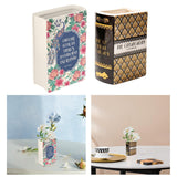 Maxbell Decorative Vase Book Shaped Gift Ceramic Vase for Desktop Centerpiece Office Style A
