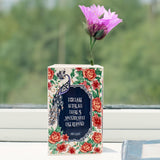 Maxbell Decorative Vase Book Shaped Gift Ceramic Vase for Desktop Centerpiece Office Style A