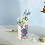 Maxbell Decorative Vase Book Shaped Gift Ceramic Vase for Desktop Centerpiece Office Style A
