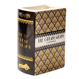 Maxbell Decorative Vase Book Shaped Gift Ceramic Vase for Desktop Centerpiece Office Style B