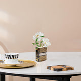 Maxbell Decorative Vase Book Shaped Gift Ceramic Vase for Desktop Centerpiece Office Style B