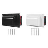 Maxbell 12V RV Side Vent Fan Premium Air Vent Ventilation Fan for Yacht Trailer Boat Black