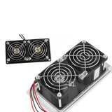 Maxbell 12V RV Side Vent Fan Premium Air Vent Ventilation Fan for Yacht Trailer Boat Black