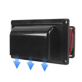 Maxbell 12V RV Side Vent Fan Premium Air Vent Ventilation Fan for Yacht Trailer Boat Black