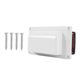 Maxbell 12V RV Side Vent Fan Premium Air Vent Ventilation Fan for Yacht Trailer Boat White