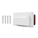 Maxbell 12V RV Side Vent Fan Premium Air Vent Ventilation Fan for Yacht Trailer Boat White