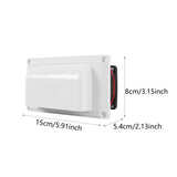 Maxbell 12V RV Side Vent Fan Premium Air Vent Ventilation Fan for Yacht Trailer Boat White
