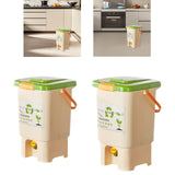 Countertop Compost Bin with Lid Fermentation Tank for Kitchen Orchard Indoor M