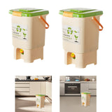 Countertop Compost Bin with Lid Fermentation Tank for Kitchen Orchard Indoor M