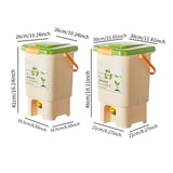 Countertop Compost Bin with Lid Fermentation Tank for Kitchen Orchard Indoor M