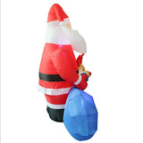 Maxbell 6ft Christmas Santa Claus Blow up Decoration EU 220V Adorable for Porch Lawn