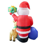 Maxbell 6ft Christmas Santa Claus Blow up Decoration EU 220V Adorable for Porch Lawn
