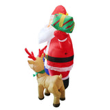Maxbell 6ft Christmas Santa Claus Blow up Decoration EU 220V Adorable for Porch Lawn