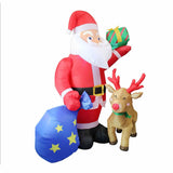 Maxbell 6 ft/1.83 M Inflatable Santa Claus Home Decor Outdoor Ornament for Yard Lawn