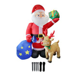 Maxbell 6 ft/1.83 M Inflatable Santa Claus Home Decor Outdoor Ornament for Yard Lawn