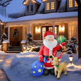 Maxbell 6 ft/1.83 M Inflatable Santa Claus Home Decor Outdoor Ornament for Yard Lawn