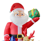 Maxbell 6 ft/1.83 M Inflatable Santa Claus Home Decor Outdoor Ornament for Yard Lawn
