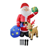 Maxbell 6 ft/1.83 M Inflatable Santa Claus Gift Xmas Yard Decoration for Garden Lawn