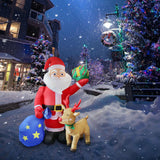 Maxbell 6 ft/1.83 M Inflatable Santa Claus Gift Xmas Yard Decoration for Garden Lawn