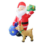 Maxbell 6 ft/1.83 M Inflatable Santa Claus Gift Christmas Decoration for Yard Garden