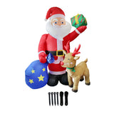 Maxbell 6 ft/1.83 M Inflatable Santa Claus Gift Christmas Decoration for Yard Garden