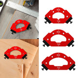 Maxbell CURVE Angle Positioning Template Hardware for Home Carpentry Cutting Machine 66mmx110mm