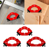Maxbell CURVE Angle Positioning Template Hardware for Home Carpentry Cutting Machine 66mmx110mm