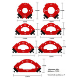 Maxbell CURVE Angle Positioning Template Hardware for Home Carpentry Cutting Machine 66mmx110mm