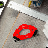 Maxbell CURVE Angle Positioning Template Hardware for Home Carpentry Cutting Machine 66mmx110mm