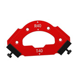 Maxbell CURVE Angle Positioning Template Hardware for Home Carpentry Cutting Machine 121mmx72mm