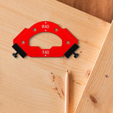 Maxbell CURVE Angle Positioning Template Hardware for Home Carpentry Cutting Machine 121mmx72mm