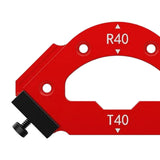 Maxbell CURVE Angle Positioning Template Hardware for Home Carpentry Cutting Machine 121mmx72mm