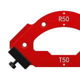 Maxbell CURVE Angle Positioning Template Hardware for Home Carpentry Cutting Machine 73mmx138mm