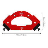 Maxbell CURVE Angle Positioning Template Hardware for Home Carpentry Cutting Machine 73mmx138mm