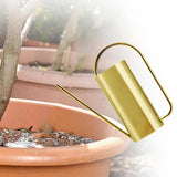 Maxbell 1500 ml Indoor Watering Can Long Mouth for Indoor Houseplants Indoor Outdoor Golden