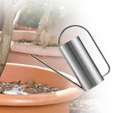 Maxbell 1500 ml Indoor Watering Can Long Mouth for Indoor Houseplants Indoor Outdoor Silver
