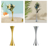 Ornamental Vase Lightweight Home Office Centerpieces for Bedroom Dining Room Gold