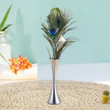 Ornamental Vase Lightweight Home Office Centerpieces for Bedroom Dining Room Silver