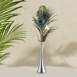 Ornamental Vase Lightweight Home Office Centerpieces for Bedroom Dining Room Silver